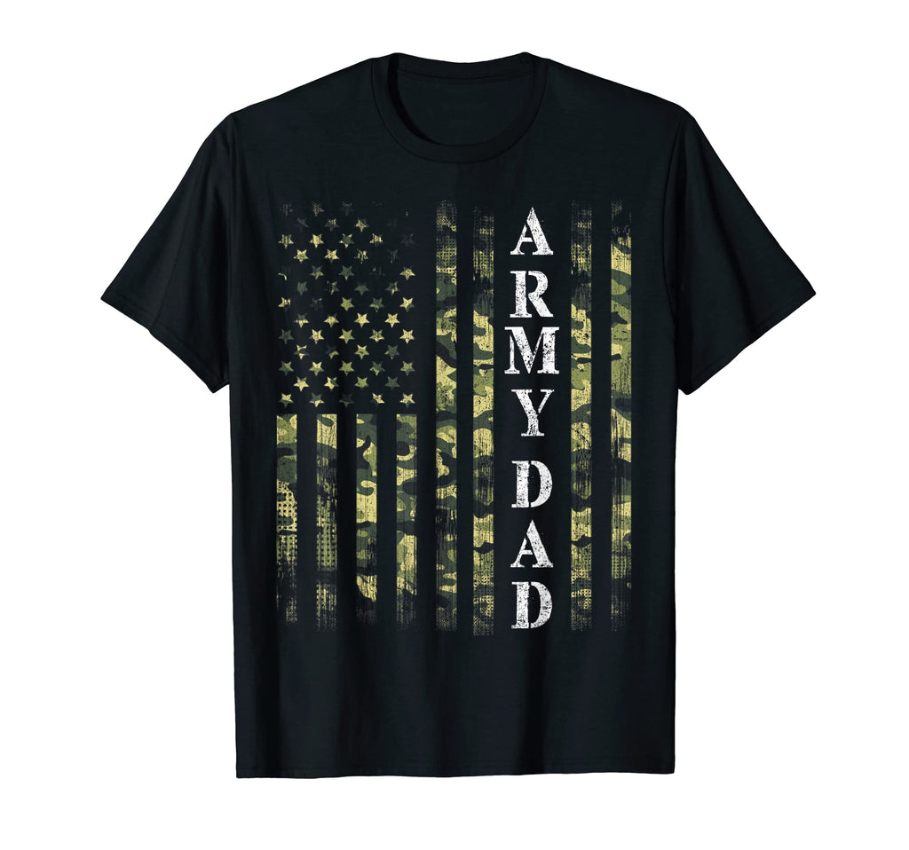 Mens Us Flag Army Dad Veteran Father T-Shirt - Custom Art Print for Adults - T-Shirt, Sweatshirt, Hoodie