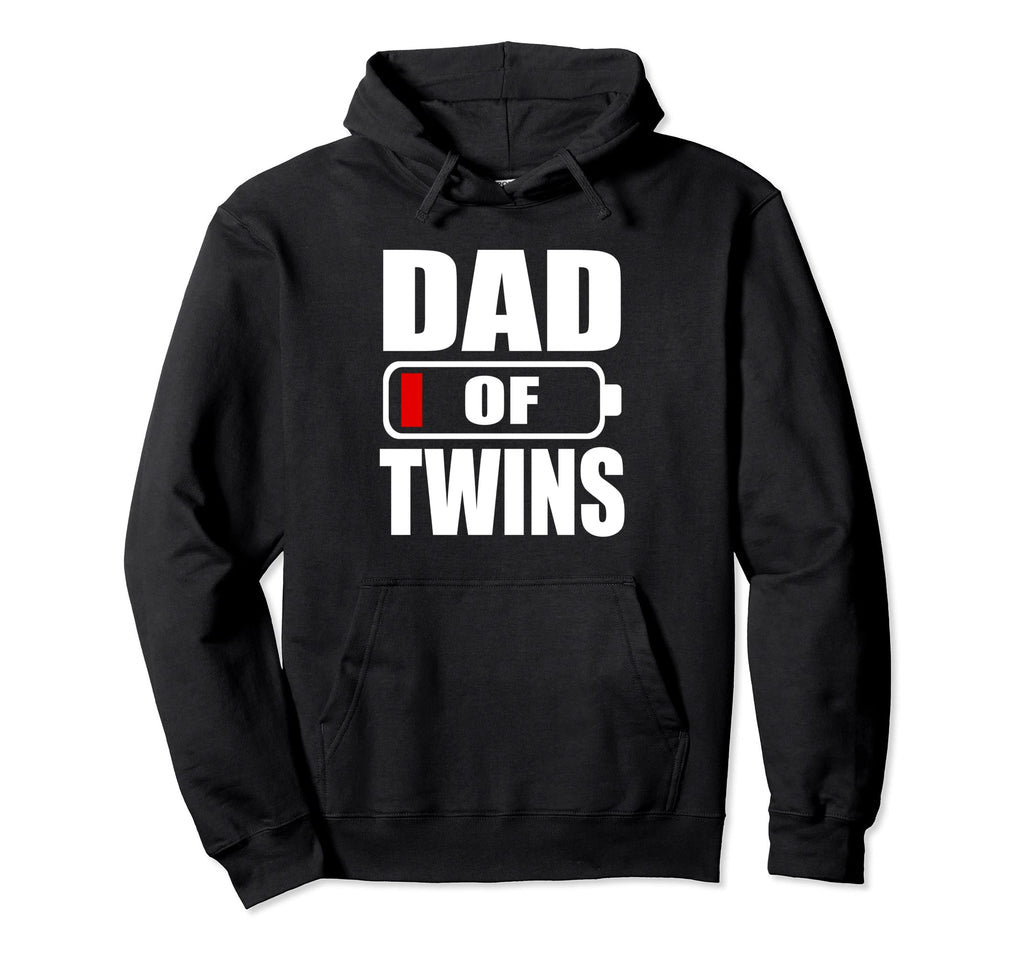 Dad Twins Daughter Sons Fathers Day Hoodie - Minimalist Print Unisex - T-Shirt, Sweatshirt, Hoodie