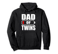 Dad Twins Daughter Sons Fathers Day Hoodie - Minimalist Print Unisex - T-Shirt, Sweatshirt, Hoodie