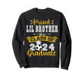 Proud Lil Brother Class 2024 Graduate Sweatshirt - Minimalist Print Unisex - T-Shirt, Sweatshirt, Hoodie