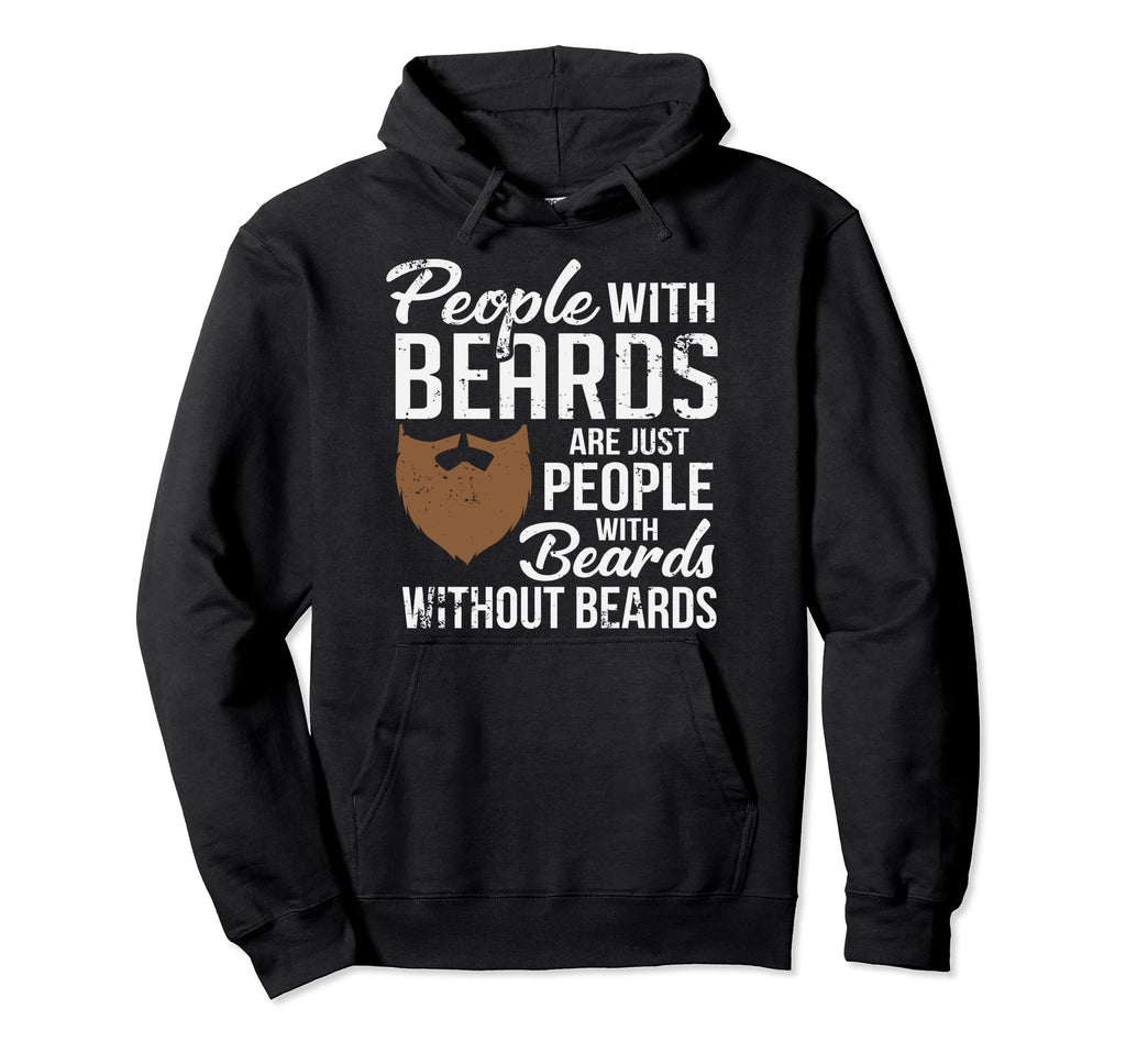 People Beards Funny Bearded Dad Hoodie - Fun Novelty Design for Adults - T-Shirt, Sweatshirt, Hoodie