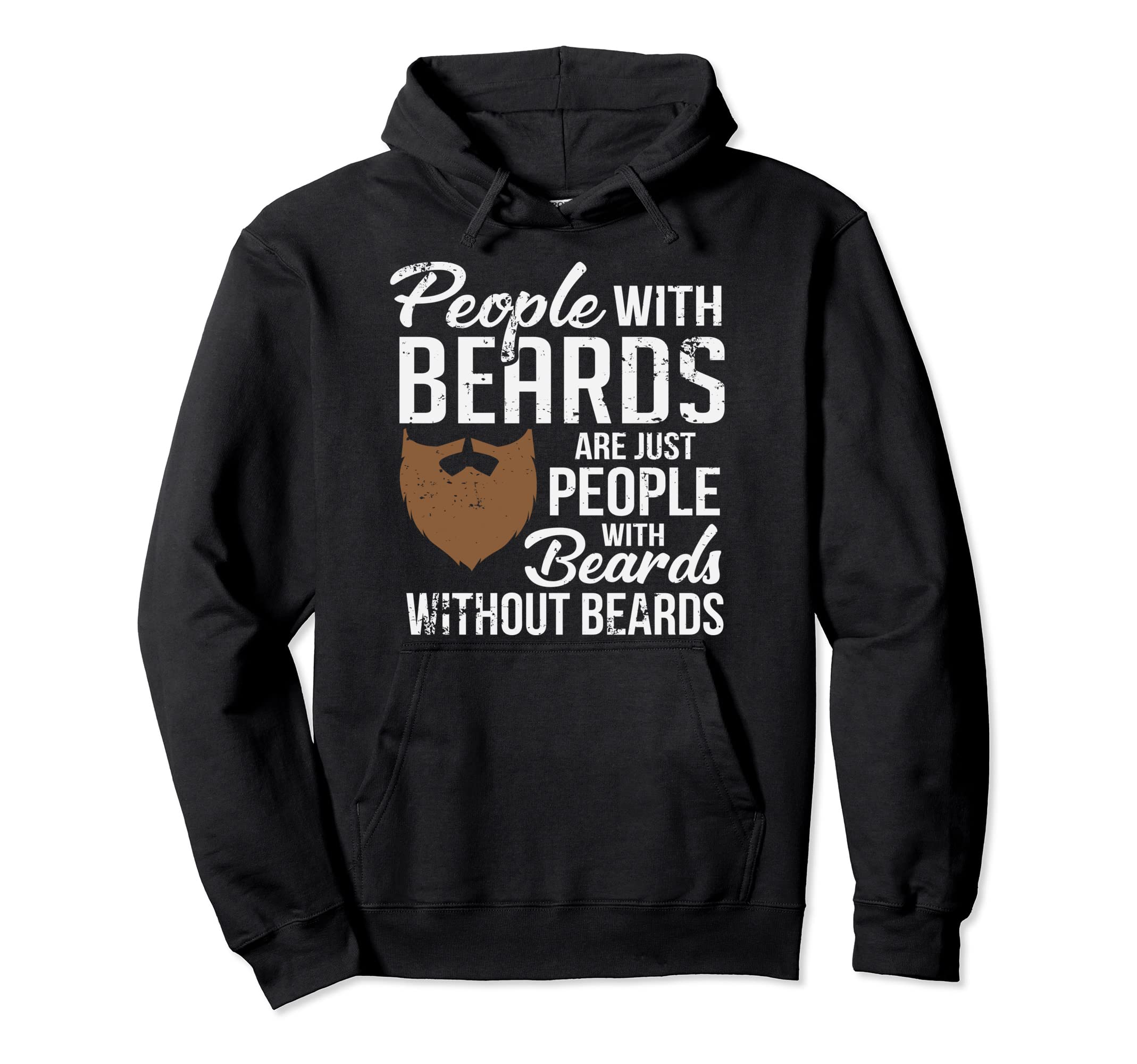 People Beards Funny Bearded Dad Hoodie - Fun Novelty Design for Adults - T-Shirt, Sweatshirt, Hoodie