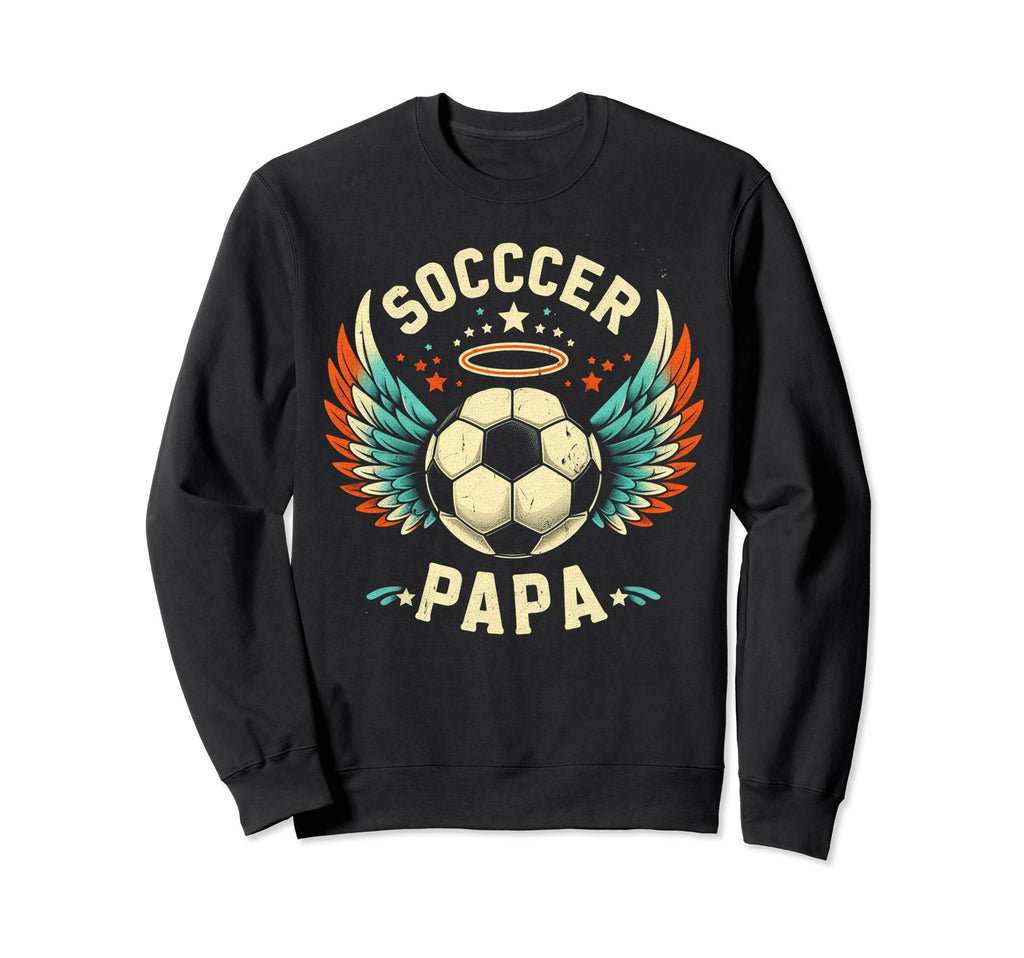 Soccer Papa Family Matching Dad Sweatshirt - Minimalist Print for Adults - T-Shirt, Sweatshirt, Hoodie