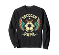 Soccer Papa Family Matching Dad Sweatshirt - Minimalist Print for Adults - T-Shirt, Sweatshirt, Hoodie