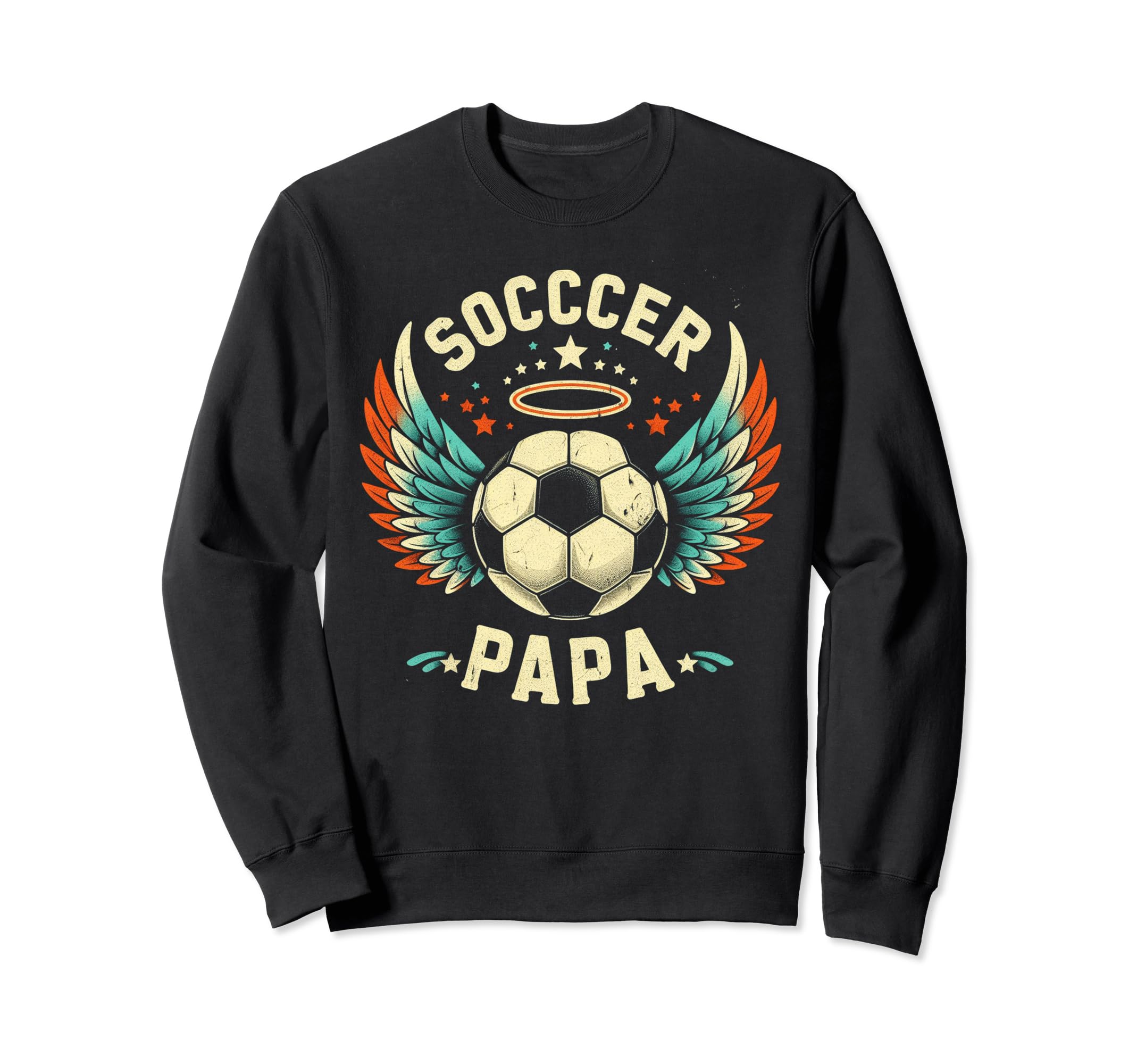 Soccer Papa Family Matching Dad Sweatshirt - Minimalist Print for Adults - T-Shirt, Sweatshirt, Hoodie