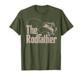 Rodfather Funny Bass Fish Dad Joke T-Shirt - Custom Art Print for Adults - T-Shirt, Sweatshirt, Hoodie