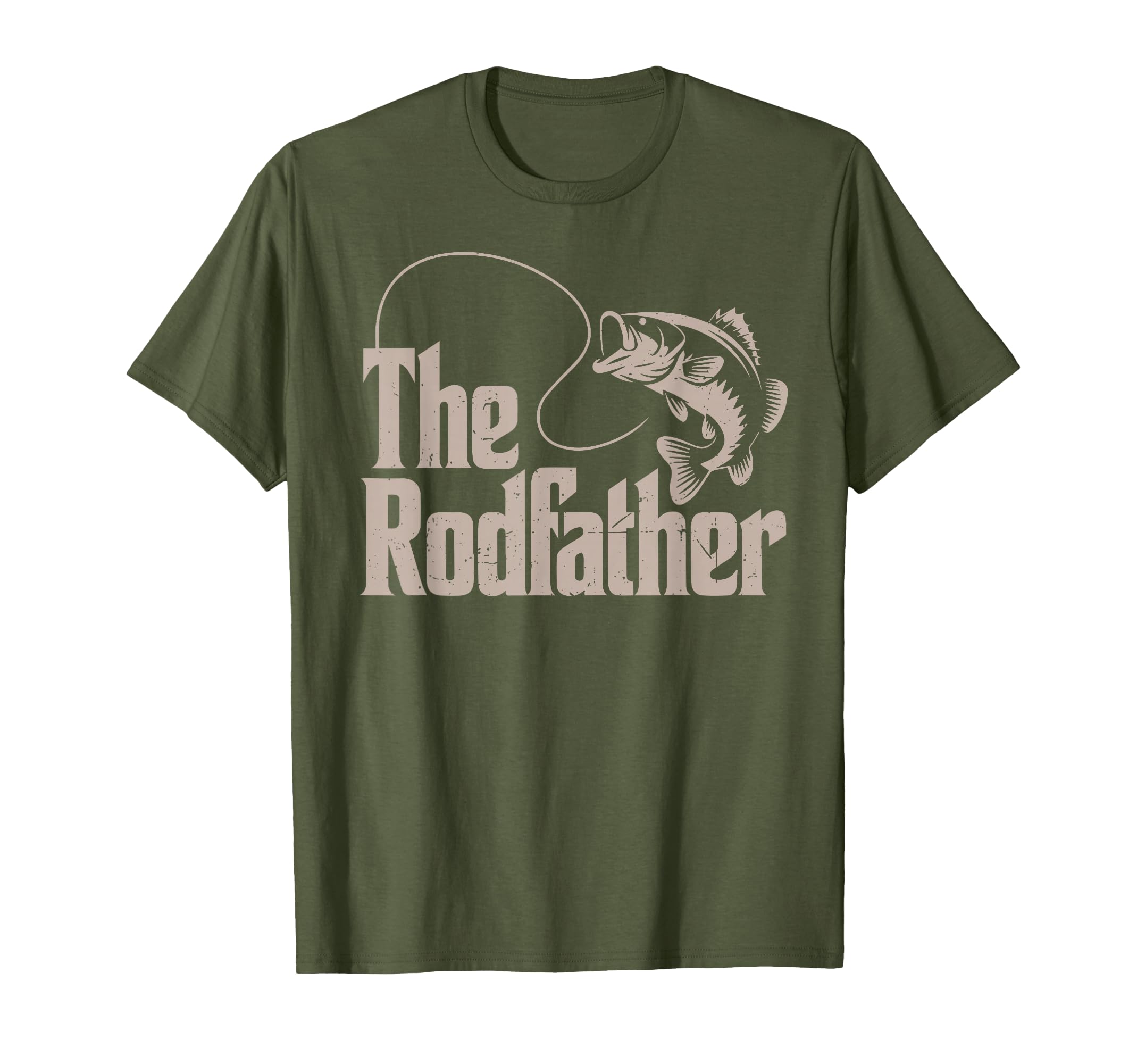 Rodfather Funny Bass Fish Dad Joke T-Shirt - Custom Art Print for Adults - T-Shirt, Sweatshirt, Hoodie