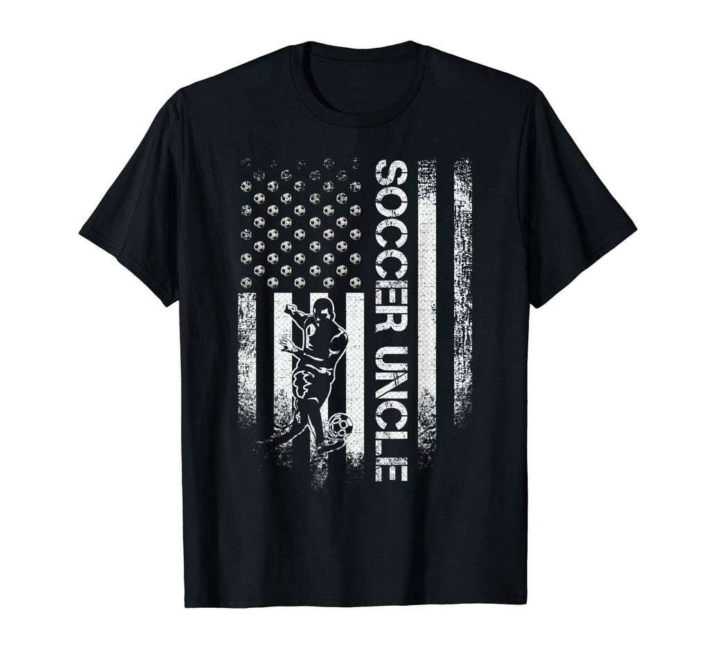 Usa American Flag Proud Soccer Uncle T-Shirt - Unique Graphic for Adults - T-Shirt, Sweatshirt, Hoodie