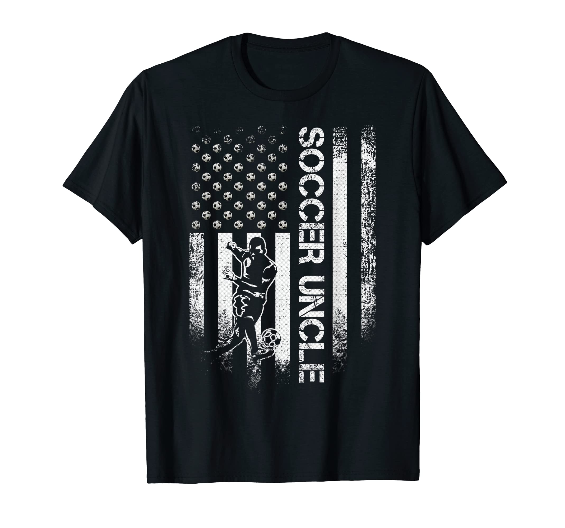Usa American Flag Proud Soccer Uncle T-Shirt - Unique Graphic for Adults - T-Shirt, Sweatshirt, Hoodie