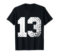13Th Birthday Golf Player Golf 13 Years T-Shirt - Minimalist Print Unisex - T-Shirt, Sweatshirt, Hoodie