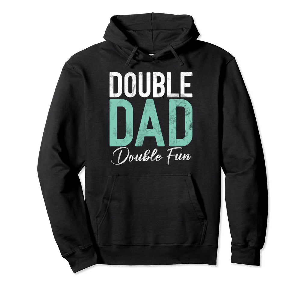 Double Dad Double Fun Twin Dad Hoodie - Minimalist Print Unisex - T-Shirt, Sweatshirt, Hoodie