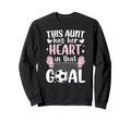 Proud Soccer Goalie Aunt Soccer Sweatshirt - Minimalist Print for Adults - T-Shirt, Sweatshirt, Hoodie