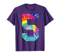 Colorful Tie Dye Number 5 Year Old 5Th T-Shirt - Novelty Apparel Unisex - T-Shirt, Sweatshirt, Hoodie