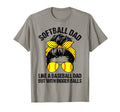 Softball Dad Like Baseball Dad But T-Shirt - Graphic Print for Adults - T-Shirt, Sweatshirt, Hoodie