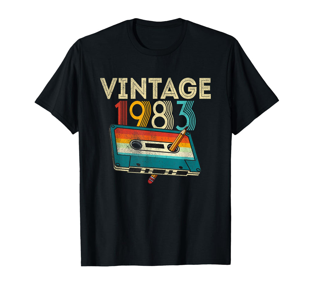 40 Year Old Gifts 1983 Cassette Tape 40Th T-Shirt - Graphic Print Unisex - T-Shirt, Sweatshirt, Hoodie