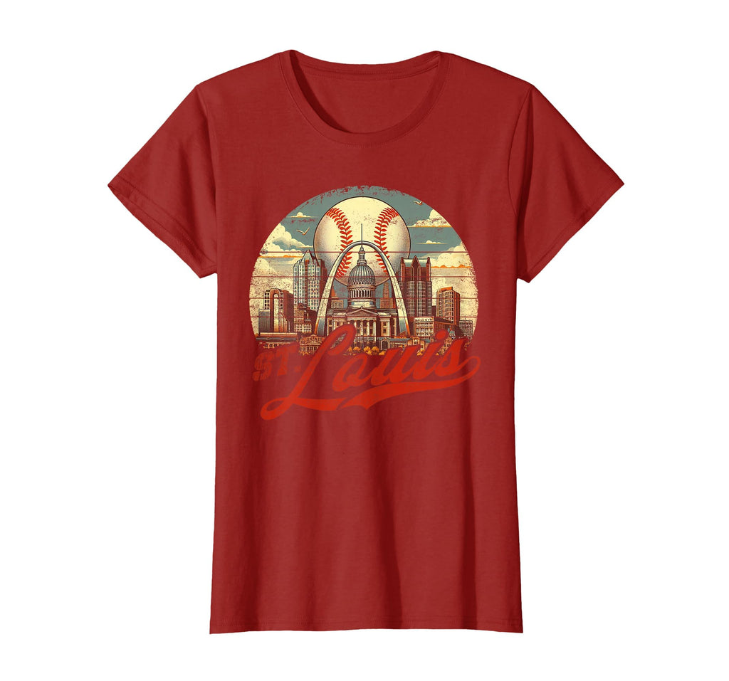 St Louis Baseball American Us Flag T-Shirt - Trendy Graphic Men Women - T-Shirt, Sweatshirt, Hoodie