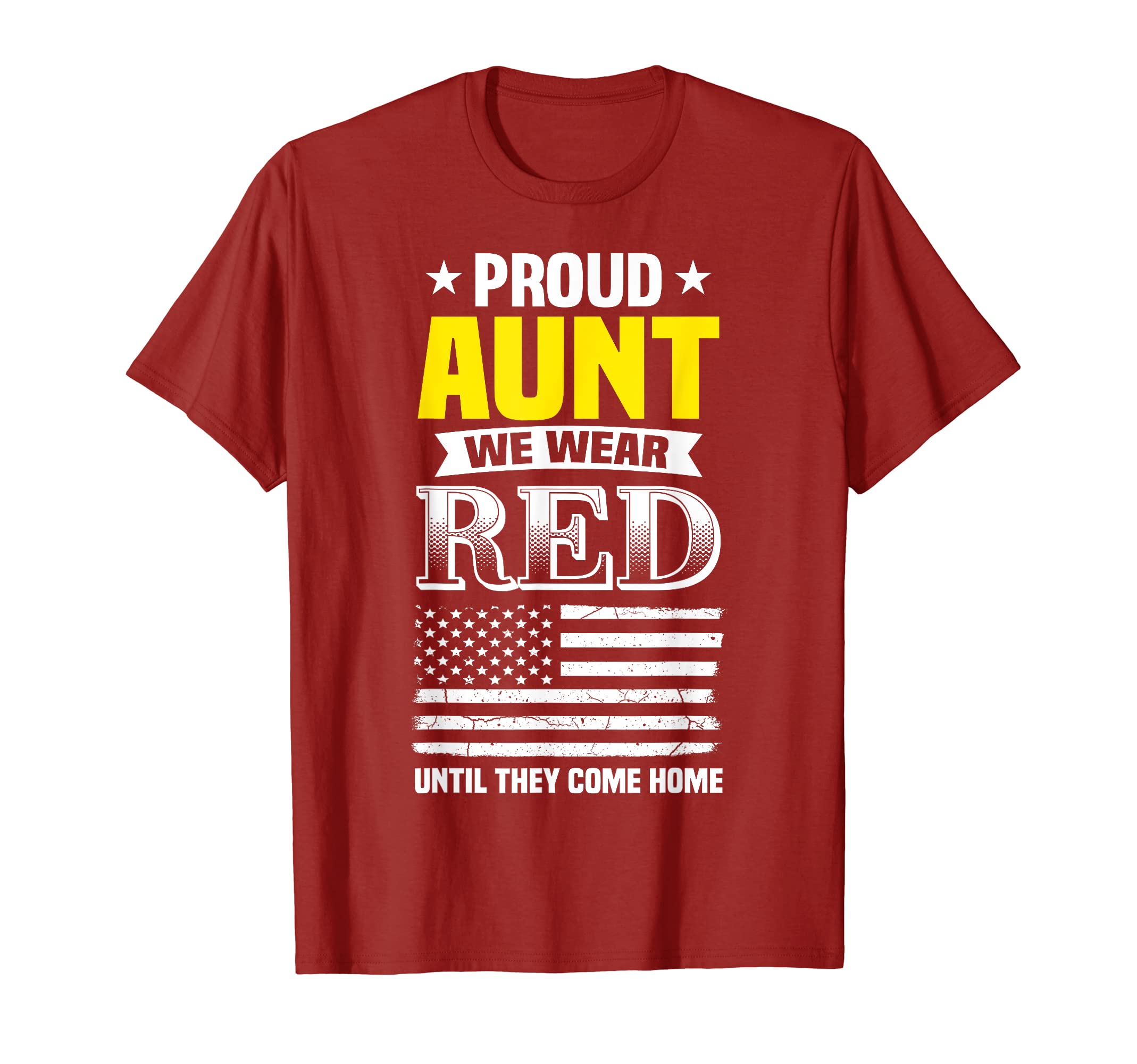Proud Aunt Deployed Nephew Red Friday T-Shirt - Graphic Print Men Women - T-Shirt, Sweatshirt, Hoodie