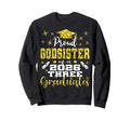 Proud Godsister Three 2026 Graduates Sweatshirt - Custom Art Print Unisex - T-Shirt, Sweatshirt, Hoodie