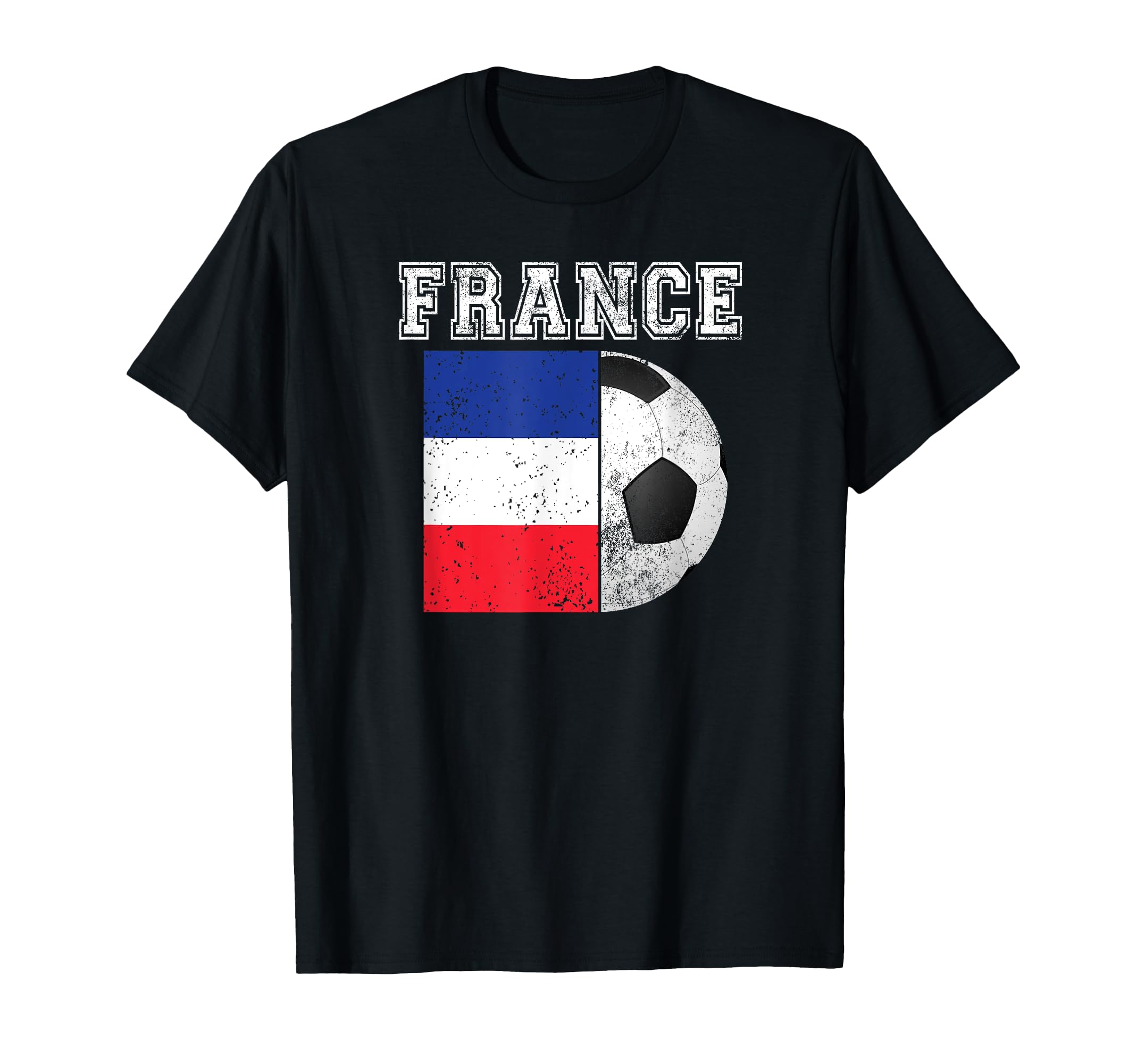 France Flag Soccer Futbol Football T-Shirt - Minimalist Print Men Women - T-Shirt, Sweatshirt, Hoodie