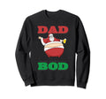Dad Bod Chubby Santa Claus Fat Belly Sweatshirt - Custom Art Print Unisex - T-Shirt, Sweatshirt, Hoodie