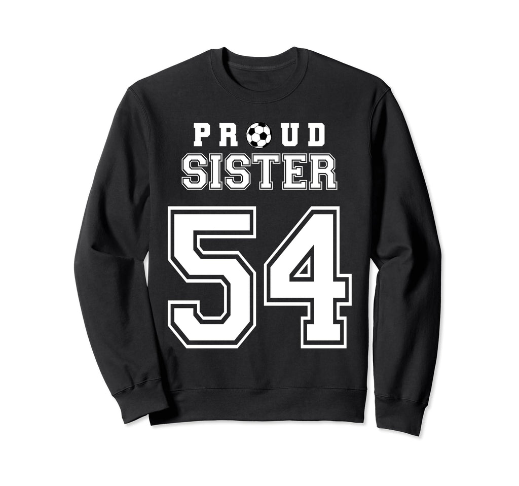 Number 54 Custom Proud Soccer Futbol Sweatshirt - Minimalist Print Unisex - T-Shirt, Sweatshirt, Hoodie