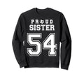 Number 54 Custom Proud Soccer Futbol Sweatshirt - Minimalist Print Unisex - T-Shirt, Sweatshirt, Hoodie