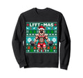 Ugly German Shepherd Dog Liftmas Sweatshirt - Minimalist Print for Adults - T-Shirt, Sweatshirt, Hoodie