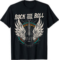 Rock and Roll Guitar Vintage Music - Adult & Kids T-Shirts, Sweatshirts & Hoodies apparel design preview 1