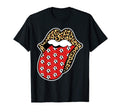 Leopard Lips Soccer Tongue Sticking T-Shirt - Custom Art Print Men Women - T-Shirt, Sweatshirt, Hoodie