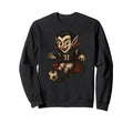 Vampire Soccer Player Halloween Sweatshirt - Novelty Apparel for Adults - T-Shirt, Sweatshirt, Hoodie