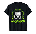 Dad Level Unlocked Gamer Dad Fathers Day T-Shirt - Unique Graphic Unisex - T-Shirt, Sweatshirt, Hoodie