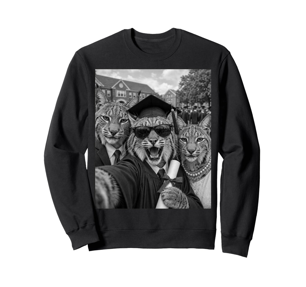 Wildcats Graduation Selfie Sweatshirt - Casual Everyday Wear for Adults - T-Shirt, Sweatshirt, Hoodie