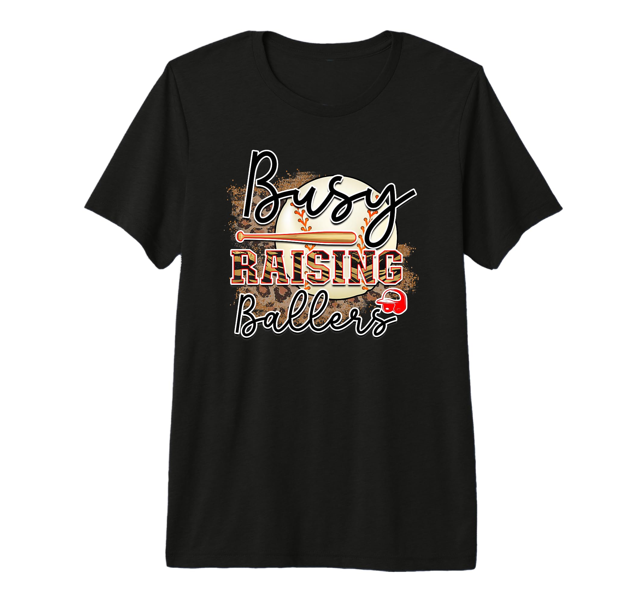 Busy Raising Ballers Is Baseball Mom Is T-Shirt - Unique Graphic Unisex - T-Shirt, Sweatshirt, Hoodie