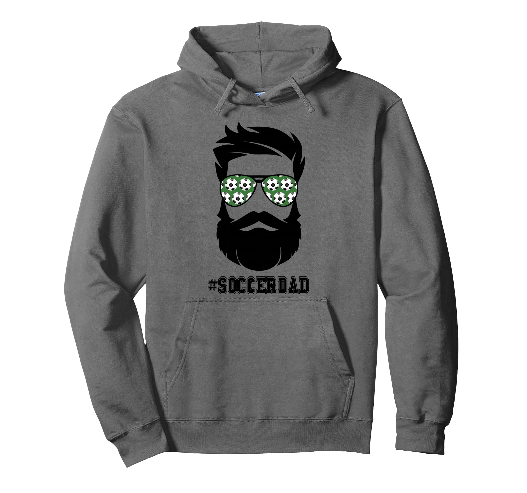 Soccer Dad Beard And Sunglasses Hoodie - Fun Novelty Design for Adults - T-Shirt, Sweatshirt, Hoodie