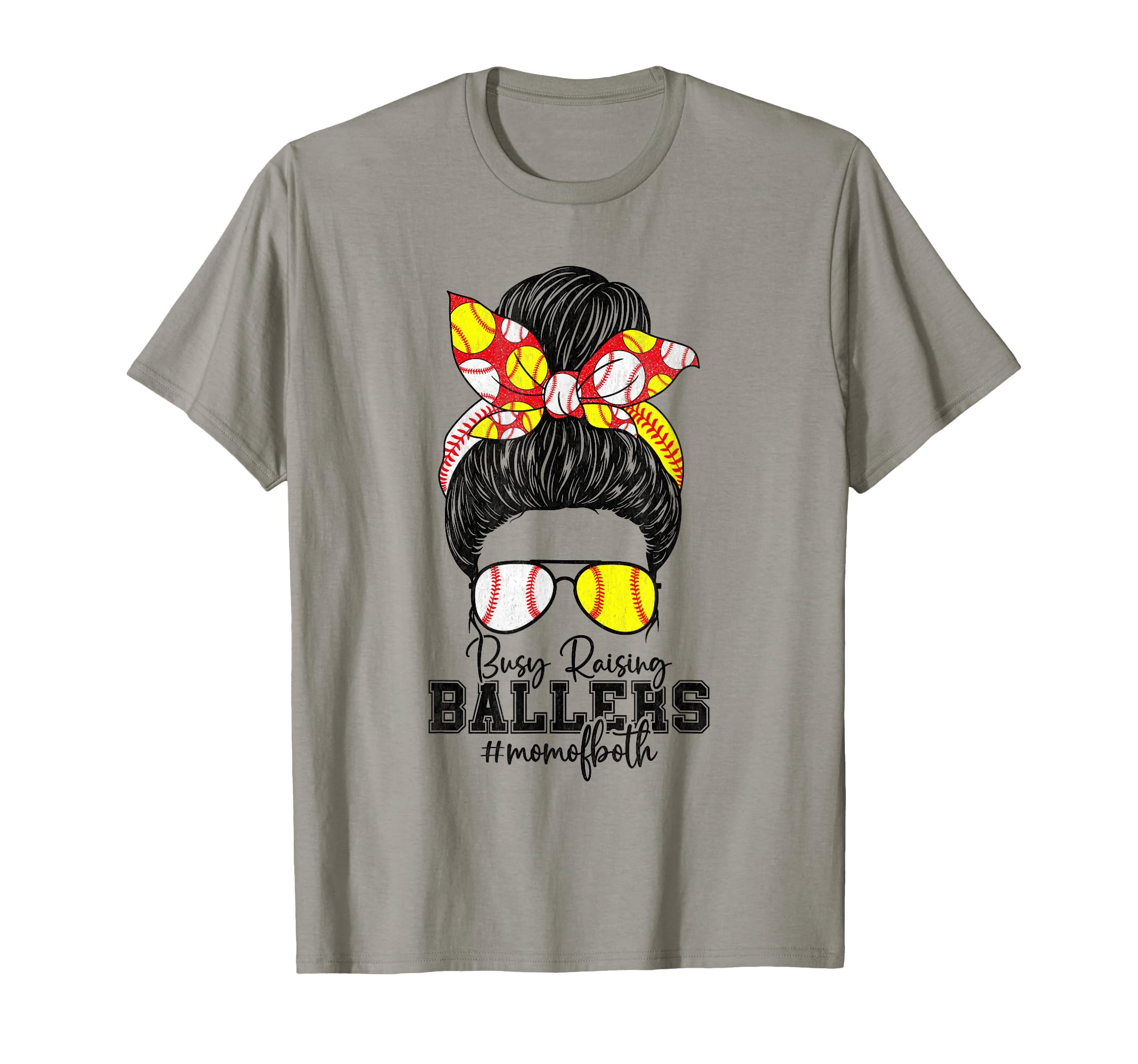 Busy Raising Ballers Softball Funny T-Shirt - Casual Everyday Wear Unisex - T-Shirt, Sweatshirt, Hoodie