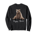 Watercolor Grizzly Wearing Sunglasses Sweatshirt - Graphic Print Men Women - T-Shirt, Sweatshirt, Hoodie
