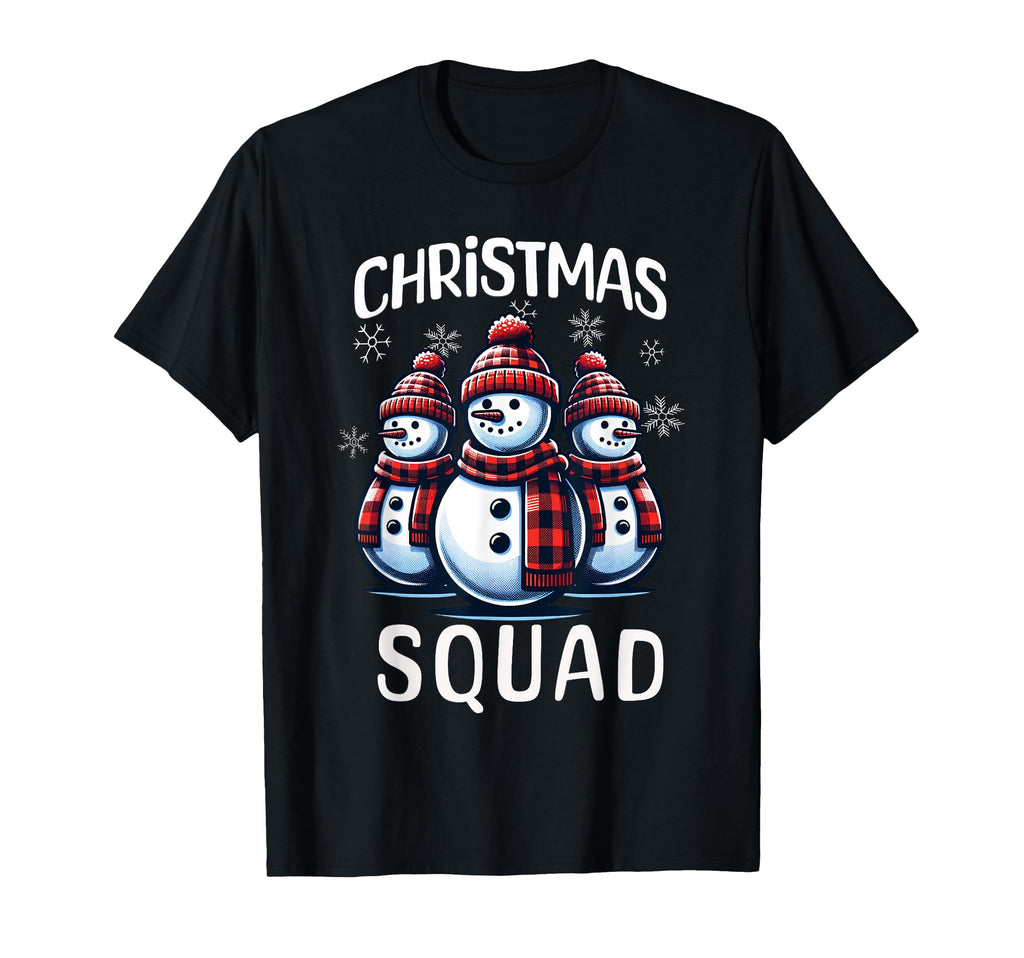Snowman Family Group Matching Squad T-Shirt - Streetwear Style for Adults - T-Shirt, Sweatshirt, Hoodie