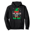 Soccer Elf Matching Family Group Hoodie - Casual Everyday Wear Men Women - T-Shirt, Sweatshirt, Hoodie
