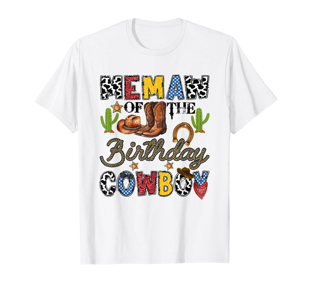 Memaw Birthday Cowboy Western Birthday T-Shirt - Novelty Apparel Men Women - T-Shirt, Sweatshirt, Hoodie