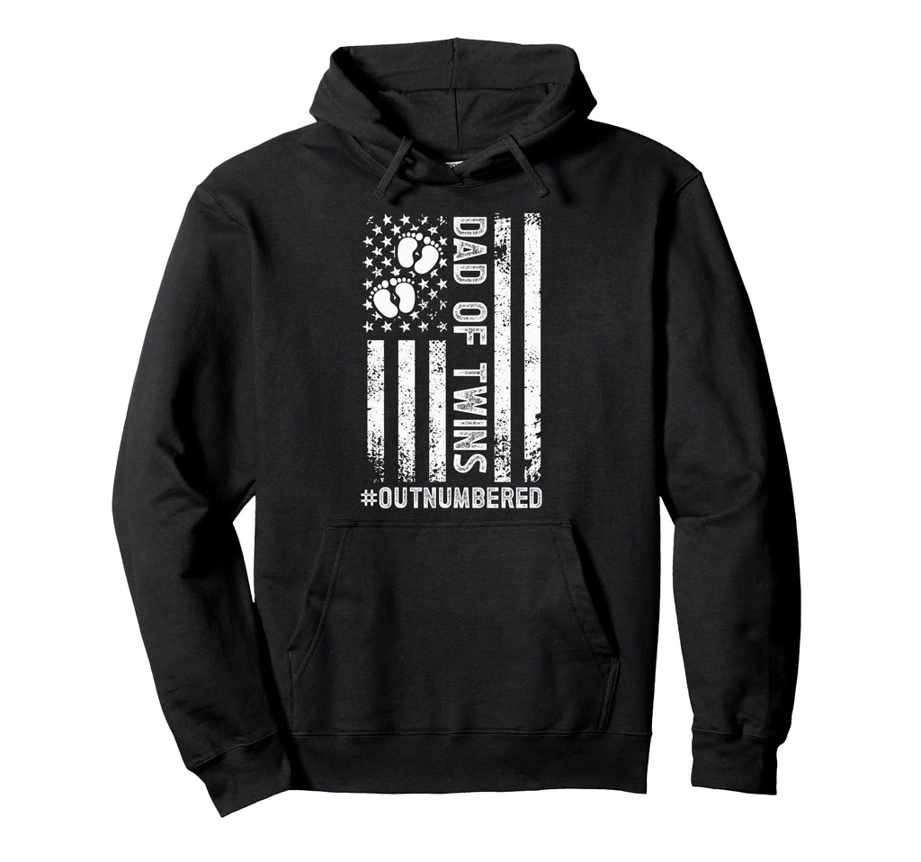 Twin Dad Twins Outnumbered Twin Hoodie - Casual Everyday Wear Men Women - T-Shirt, Sweatshirt, Hoodie