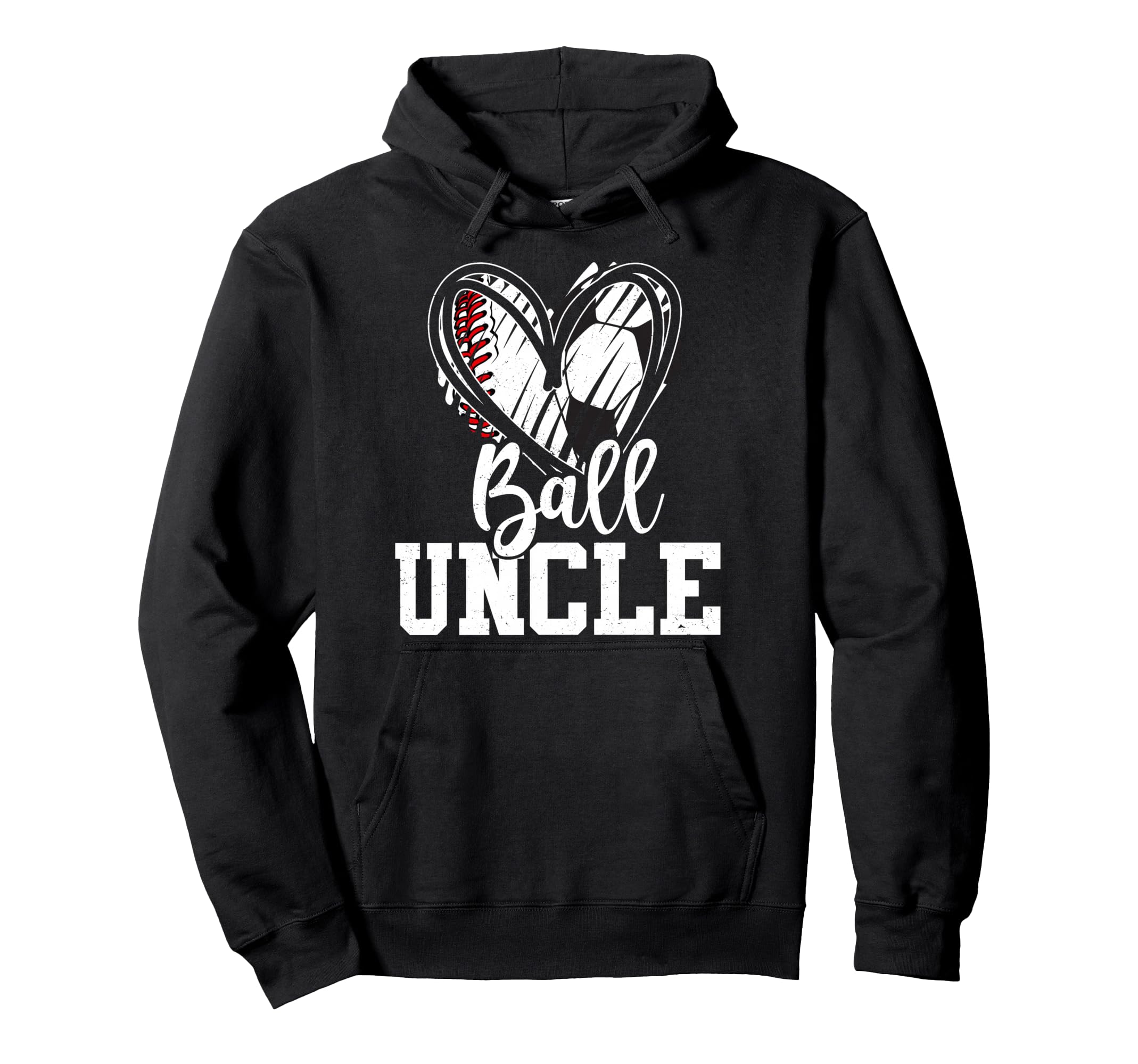 Ball Uncle Baseball Soccer Uncle Hoodie - Graphic Print Unisex - T-Shirt, Sweatshirt, Hoodie