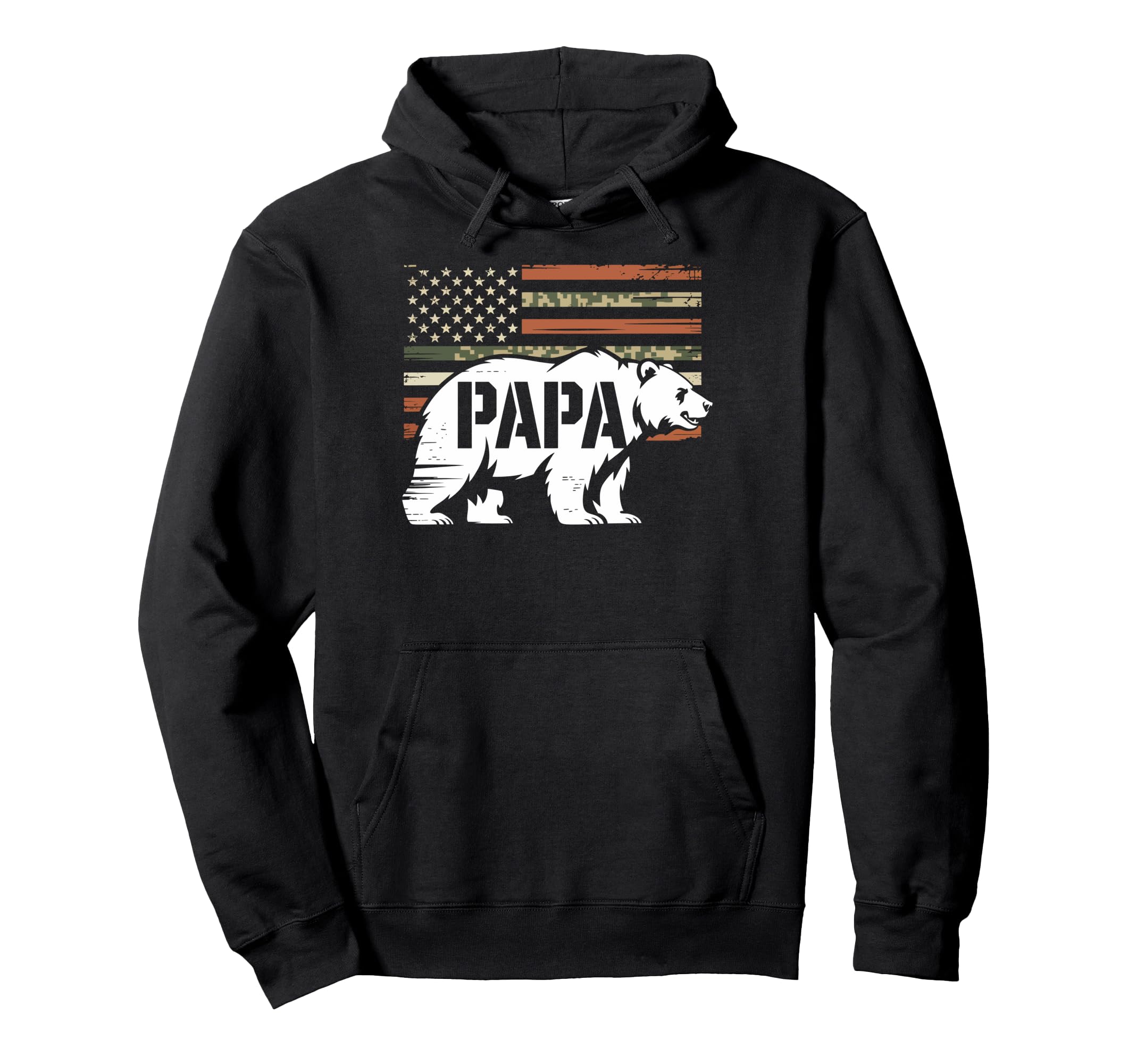 Mens Papa Bear Face Sunglasses Papa Hoodie - Custom Art Print Men Women - T-Shirt, Sweatshirt, Hoodie