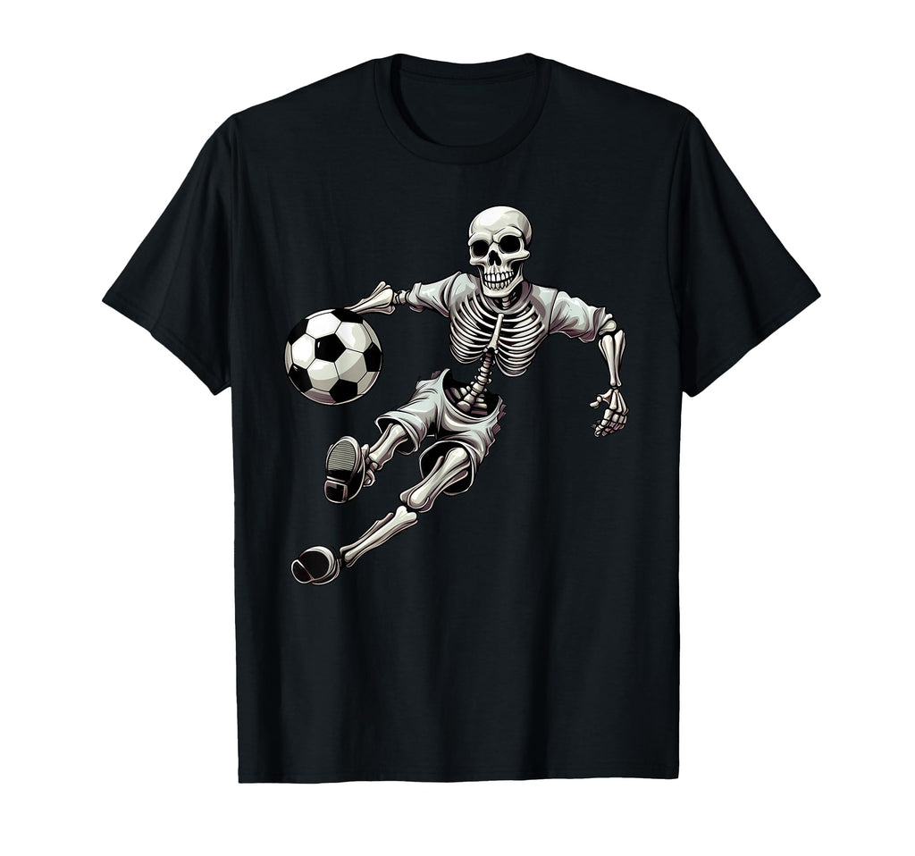 Soccer Skeleton Playing Soccer T-Shirt - Streetwear Style Men Women - T-Shirt, Sweatshirt, Hoodie