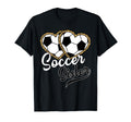 Soccer Sister Leopard Heart Soccer T-Shirt - Minimalist Print for Adults - T-Shirt, Sweatshirt, Hoodie