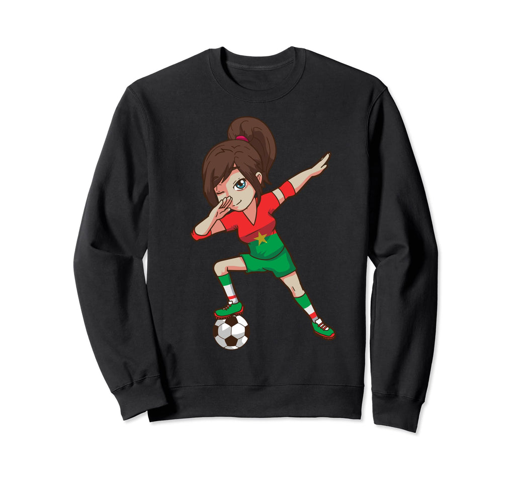 Soccer Fan Burkina Faso Flag Sweatshirt - Casual Everyday Wear Men Women - T-Shirt, Sweatshirt, Hoodie