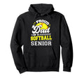 Proud Dad Softball Senior 2025 Hoodie - Casual Everyday Wear for Adults - T-Shirt, Sweatshirt, Hoodie