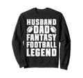 Husband Dad Fantasy Football Sweatshirt - Aesthetic Graphic Men Women - T-Shirt, Sweatshirt, Hoodie