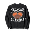 Football Grandma Heart Leopard Sweatshirt - Aesthetic Graphic Men Women - T-Shirt, Sweatshirt, Hoodie
