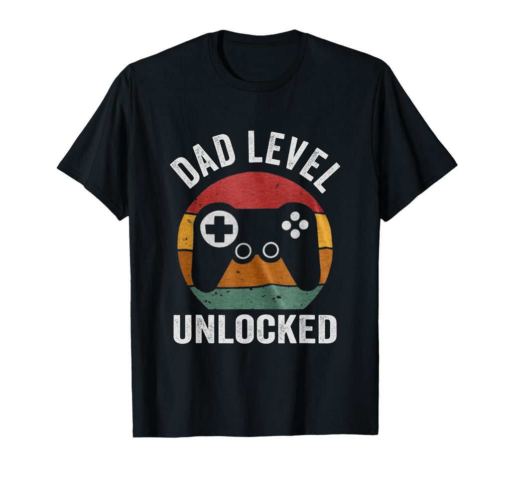 Funny New Dad Dad Level Unlocked Day T-Shirt - Graphic Print Men Women - T-Shirt, Sweatshirt, Hoodie