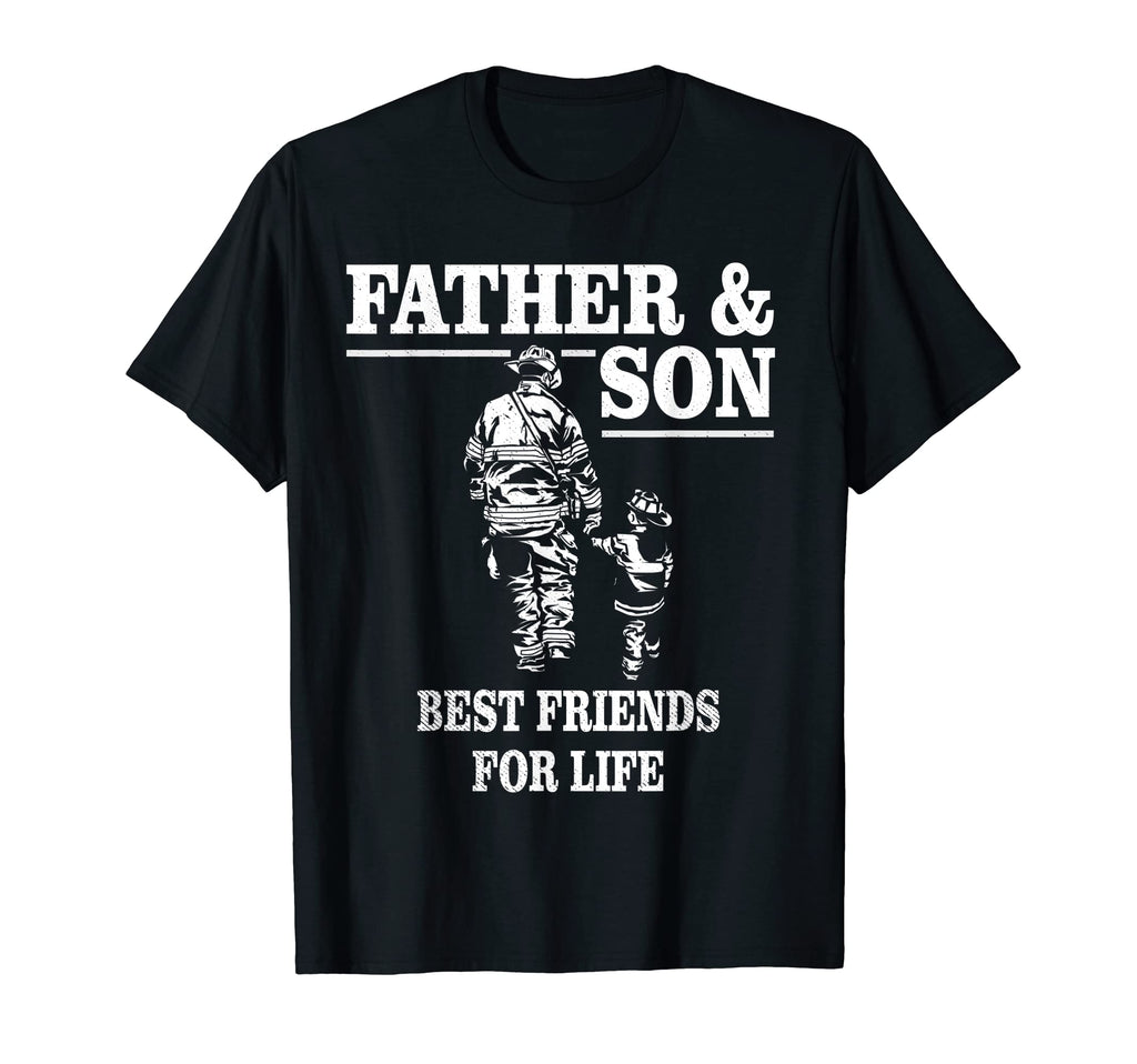 Father And Son Firefighters Best T-Shirt - Trendy Graphic for Adults - T-Shirt, Sweatshirt, Hoodie